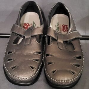 SAS Black and Gray Leather Shoes